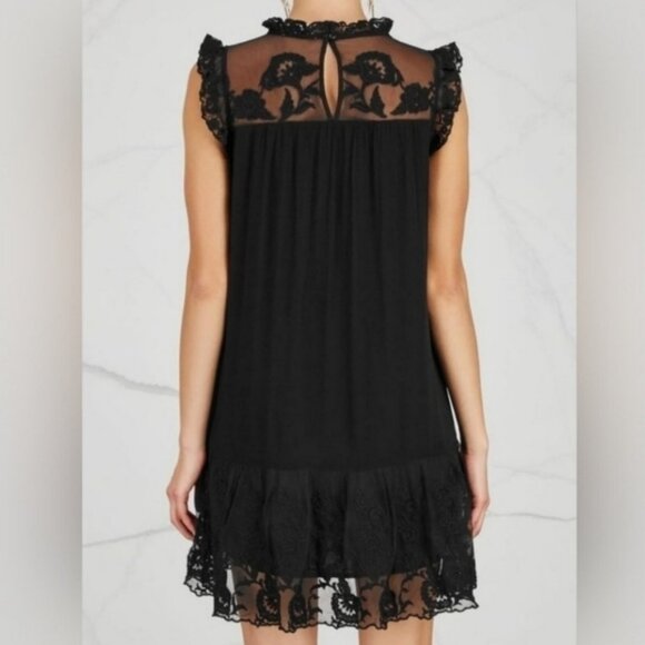 VELVET BY GRAHAM ; SPENCER Marsh Embroidered Black Dress - Picture 3 of 7